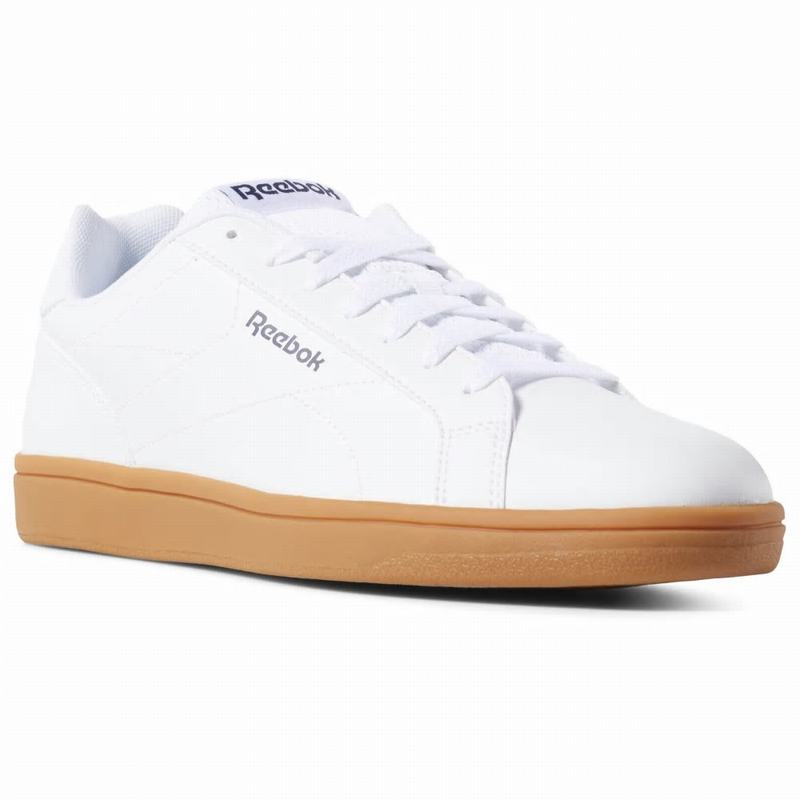 Tenisi Reebok Royal Complete Clean Barbati Albi/Bleumarin Romania MR7258VJ